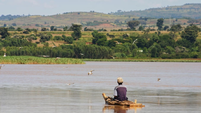 Fisherman on Lake Tana Ethiopia