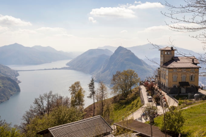 Monte Brè - beautiful mountain scenery above Lugano