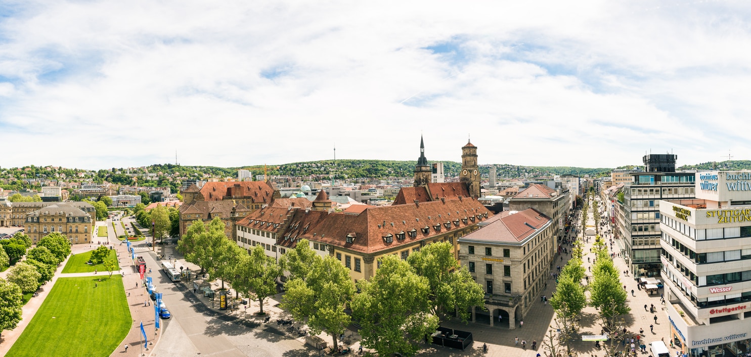 Stuttgart : The Capital of Baden-Wurttemberg State, with Vine Filled Hills and Birth Town of the Motor Industry