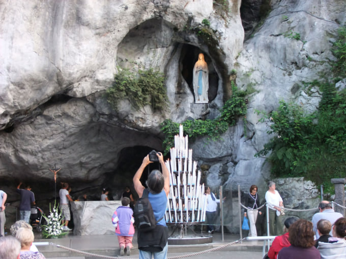 Massabielle Grotto in Lourdes France