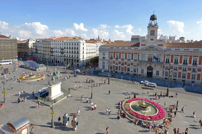 Puerta del Sol square in Madrid the capital of Spain
