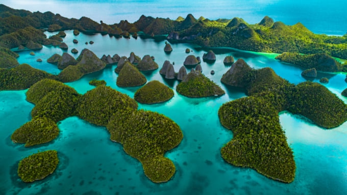 Incredible view of Wayag Island in Indonesia