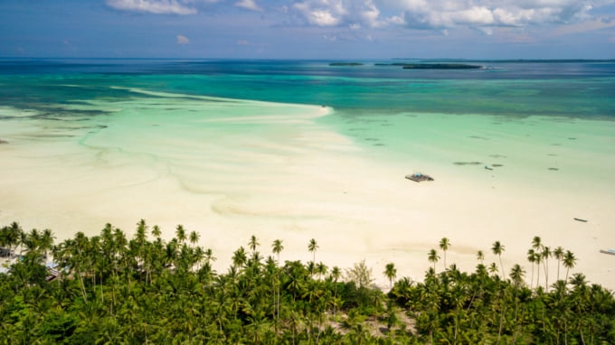 Beautiful island in Indonesia, beach view