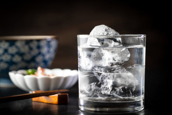 Shochu a kind of Japanese alcohol stronger than nihonshu