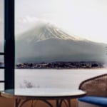 Beautiful view of Mount Fuji from Hotel room