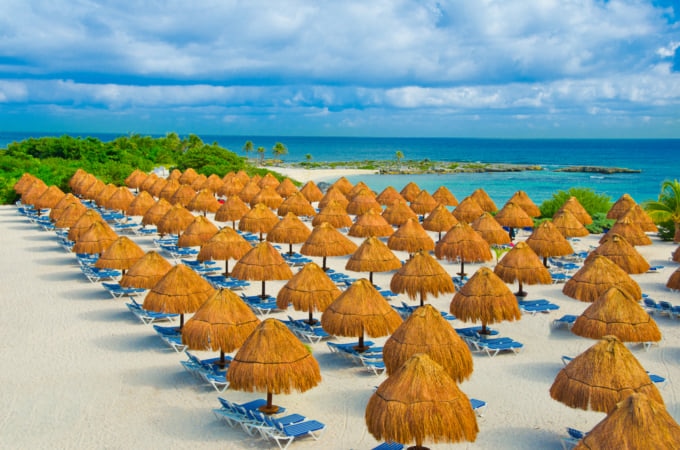 Stunning view over resort in Mexico