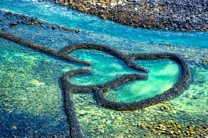 Landmark of the Penghu Islands, Famous scenery in Taiwan.