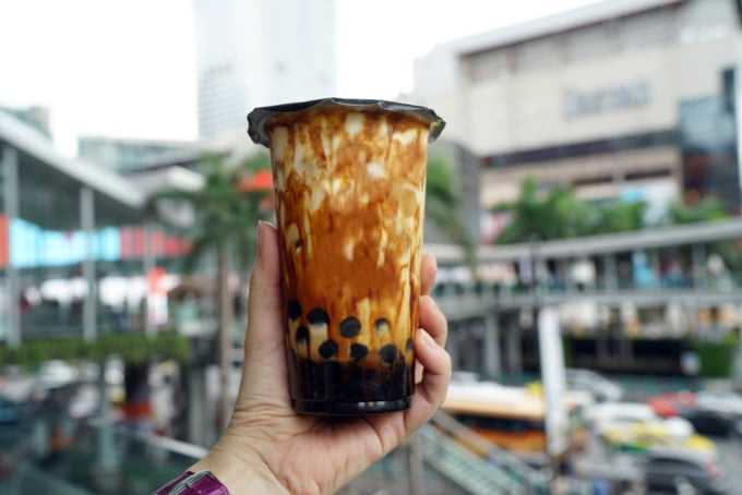 Bubble Milk Tea with brown sugar from Taipei