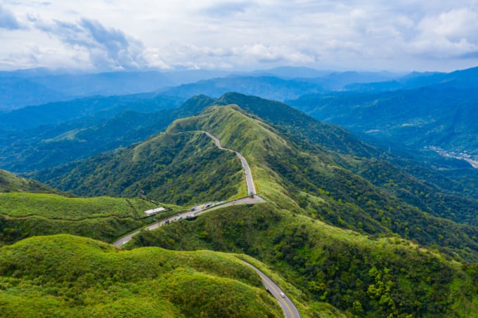 Mountainous Landscape around Jiufen, Taiwan