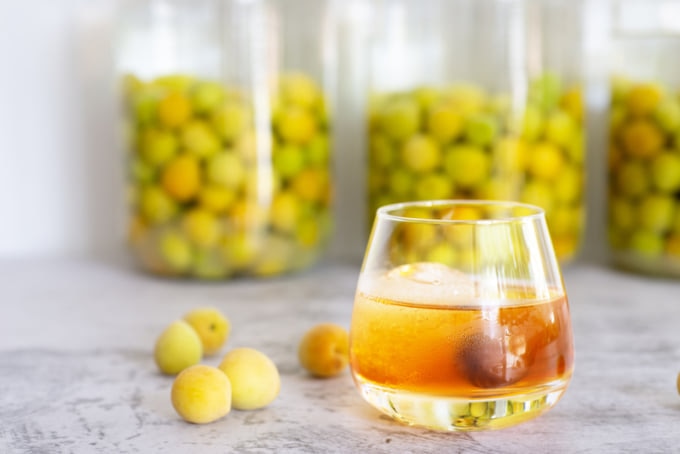 Umeshu, Japanese alcohol made with shochu and plums