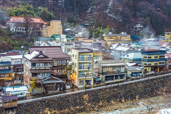 Shibu Onsen, hot spring town in Nagano, Japan