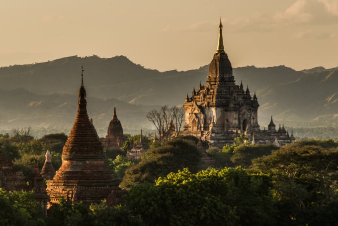 Gawdawpalin, beautiful temple in Bagan, Myanmar