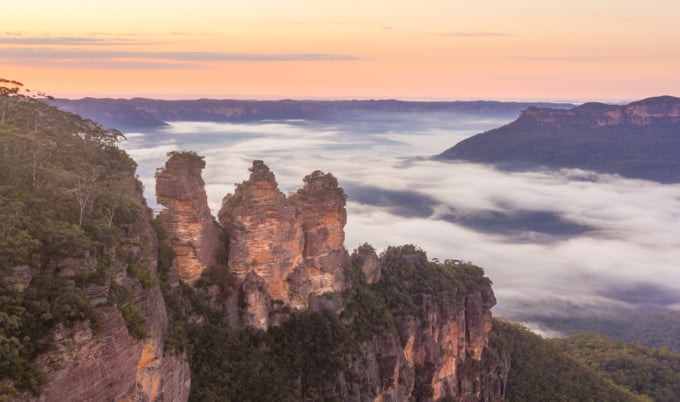 Incredible view of the Blue Mountains in Australia