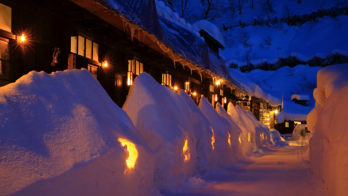 Nyuto Onsen, a Secluded Hot Spring Town in the Mountains of North Japan