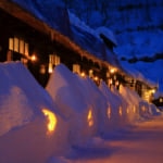 Winter scenery of Nyuto Onsen