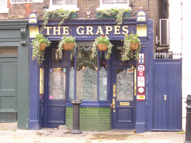 The Grapes, popular traditional pub in London