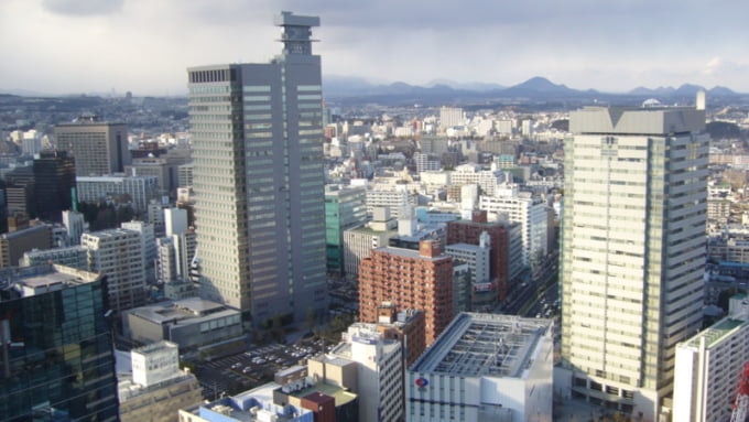 View of Sendai from AER Building