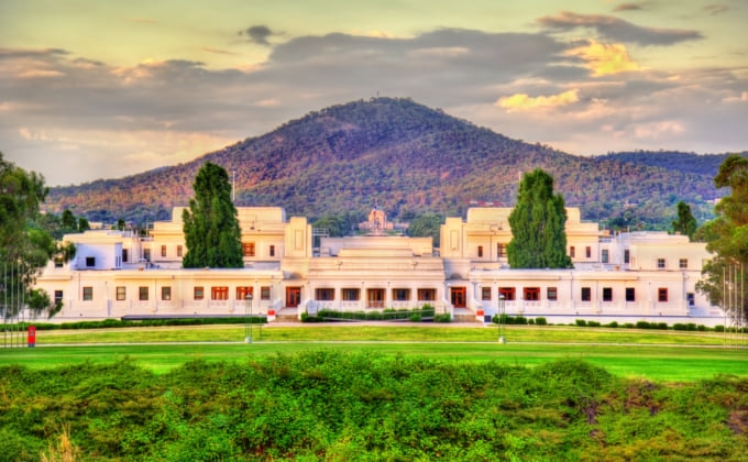 Canberra old parliament building in NSW Australia