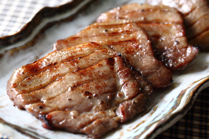 Gyutan delicious beef tongue in Sendai