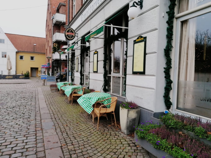 Restaurant in Odense Denmark during the COVID-19 pandemic