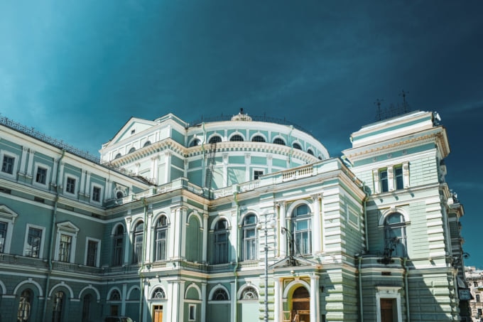 The Mariinsky Opera and Ballet Theater in Saint Petersburg, Russia