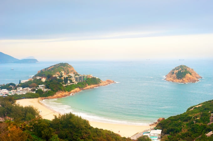 Shek O beach in Hong Kong