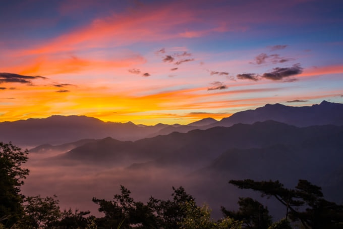 Alishan Sunrise Taiwan