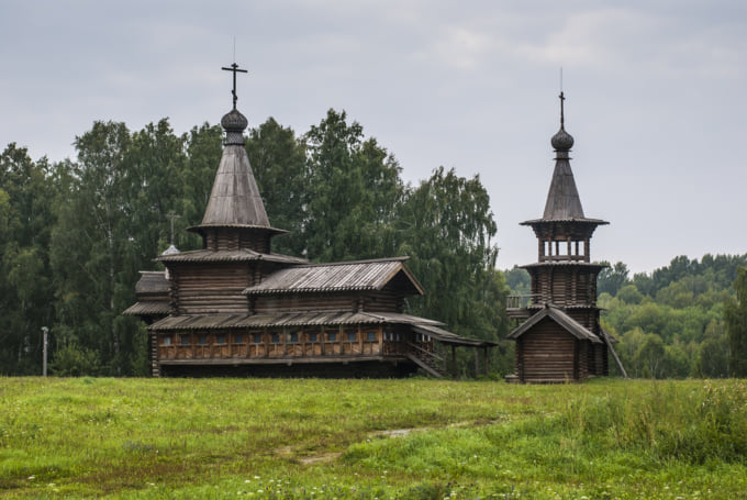Wooden Church at the Outdoor Architecture and History Museum, Akademgorodok, Novosibirsk