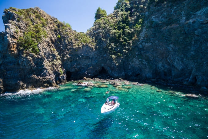 boat trip around the beautiful coastline of Ischia