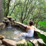 Stunning view of outside hot spring in Taiwan