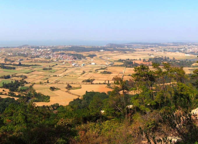 Beautiful view from Mount Taiwu in Kinmen