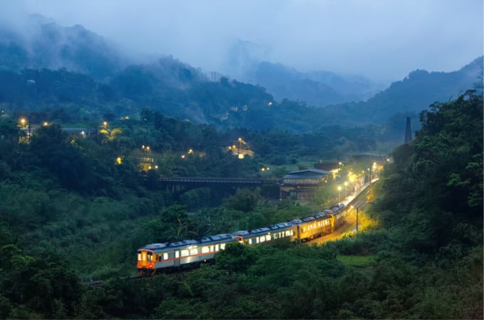 Beautiful railway line in Taiwan