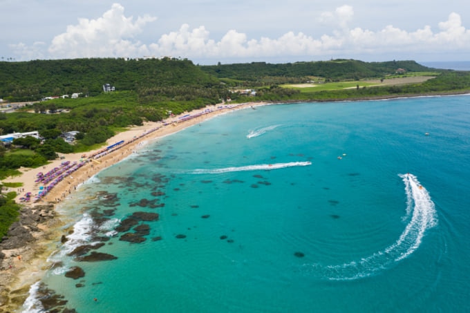 Beautiful view of Beach in Kenting, Taiwan