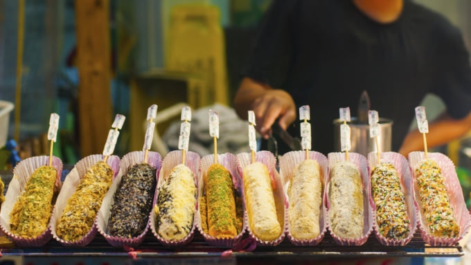 Taiwanese food at night market