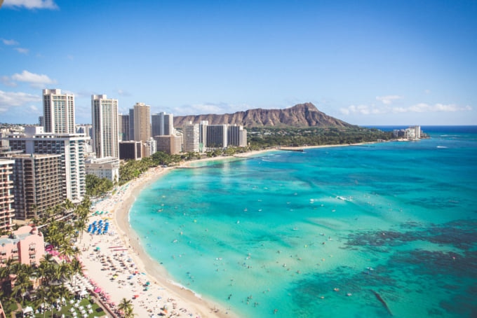 Hawaii famous beach