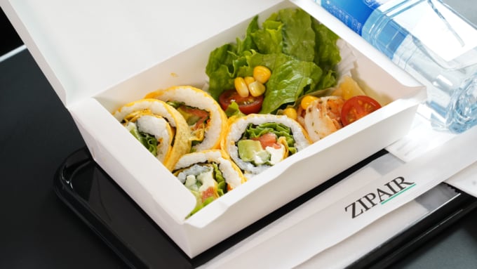 zipair airline food from Hawaii inflight menu