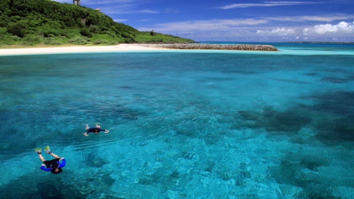 The ultimate snorkeling spots in Miyako Island, where tropical fish play among coral reefs!