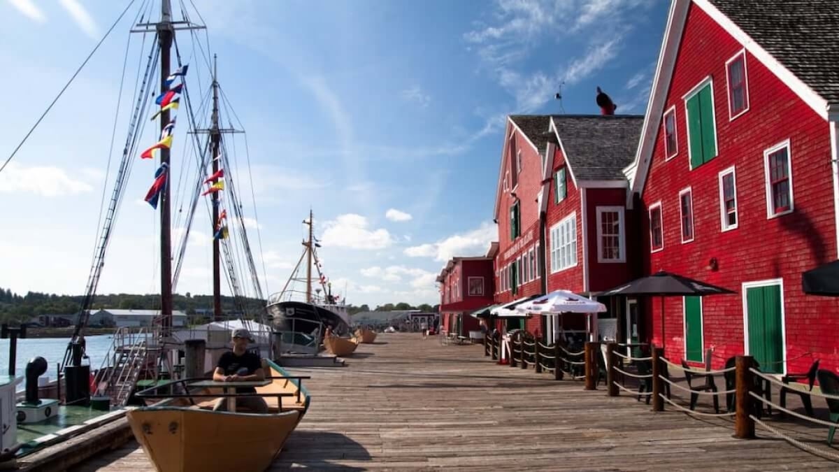 The colorful houses are so cute! Old Town Lunenburg, a UNESCO World Heritage Site in Canada
