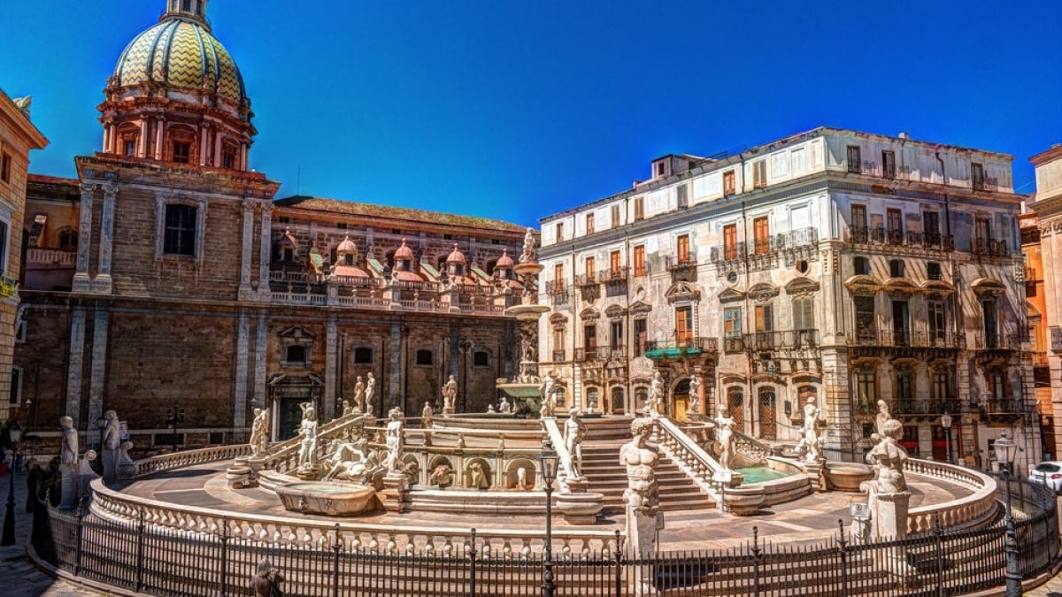 Representative Souvenirs from Palermo, the Largest City in Sicily