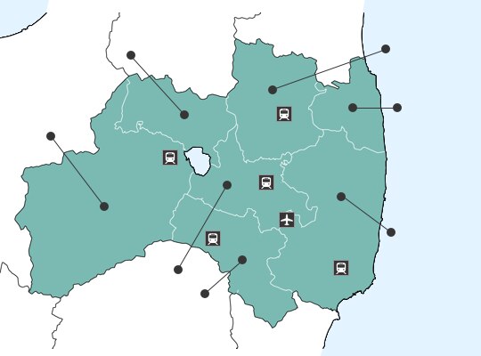 Fukushimaの地図