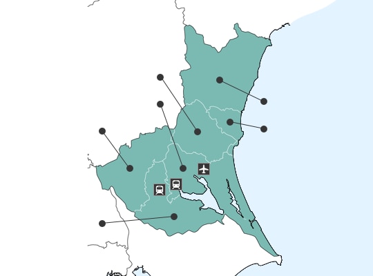 Ibarakiの地図