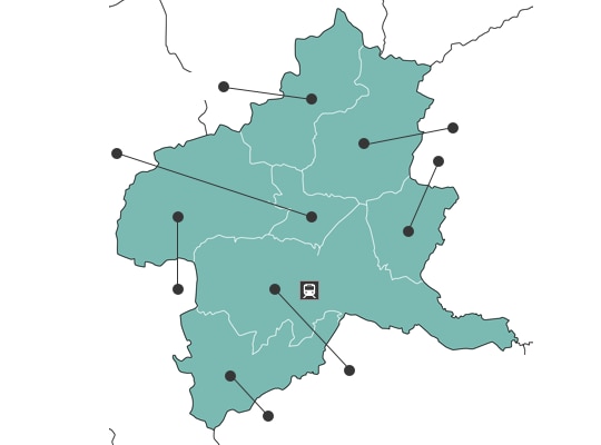 Gunmaの地図