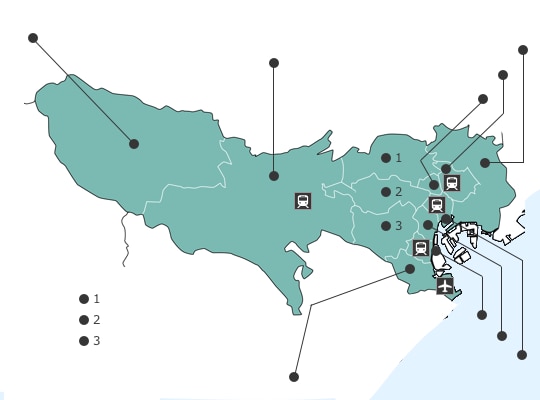 Tokyoの地図