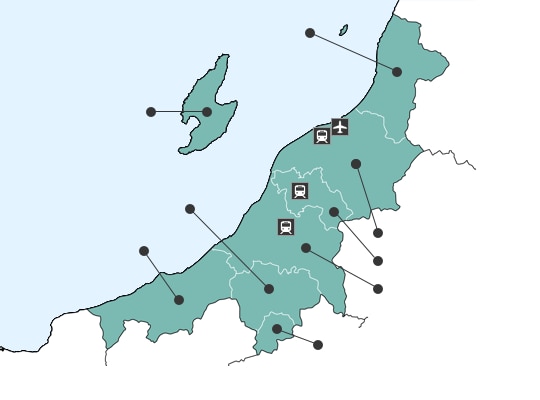 Niigataの地図