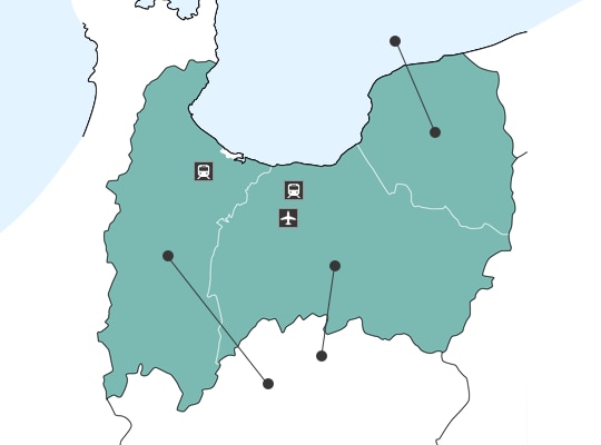 Toyamaの地図