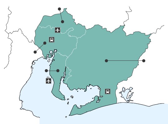 Aichiの地図
