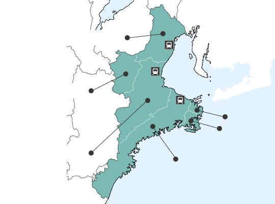 Mieの地図