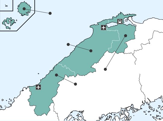 Shimaneの地図