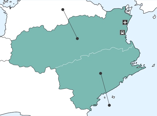 Tokushimaの地図