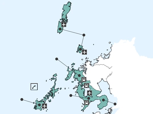 Nagasakiの地図